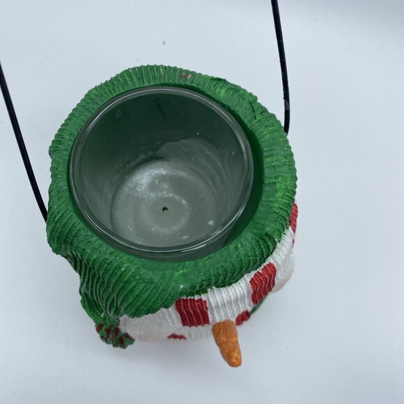 Set Of 3 Snowman Votive Candle Holders Christmas Winter Holiday Snowmen - Picture 6 of 16